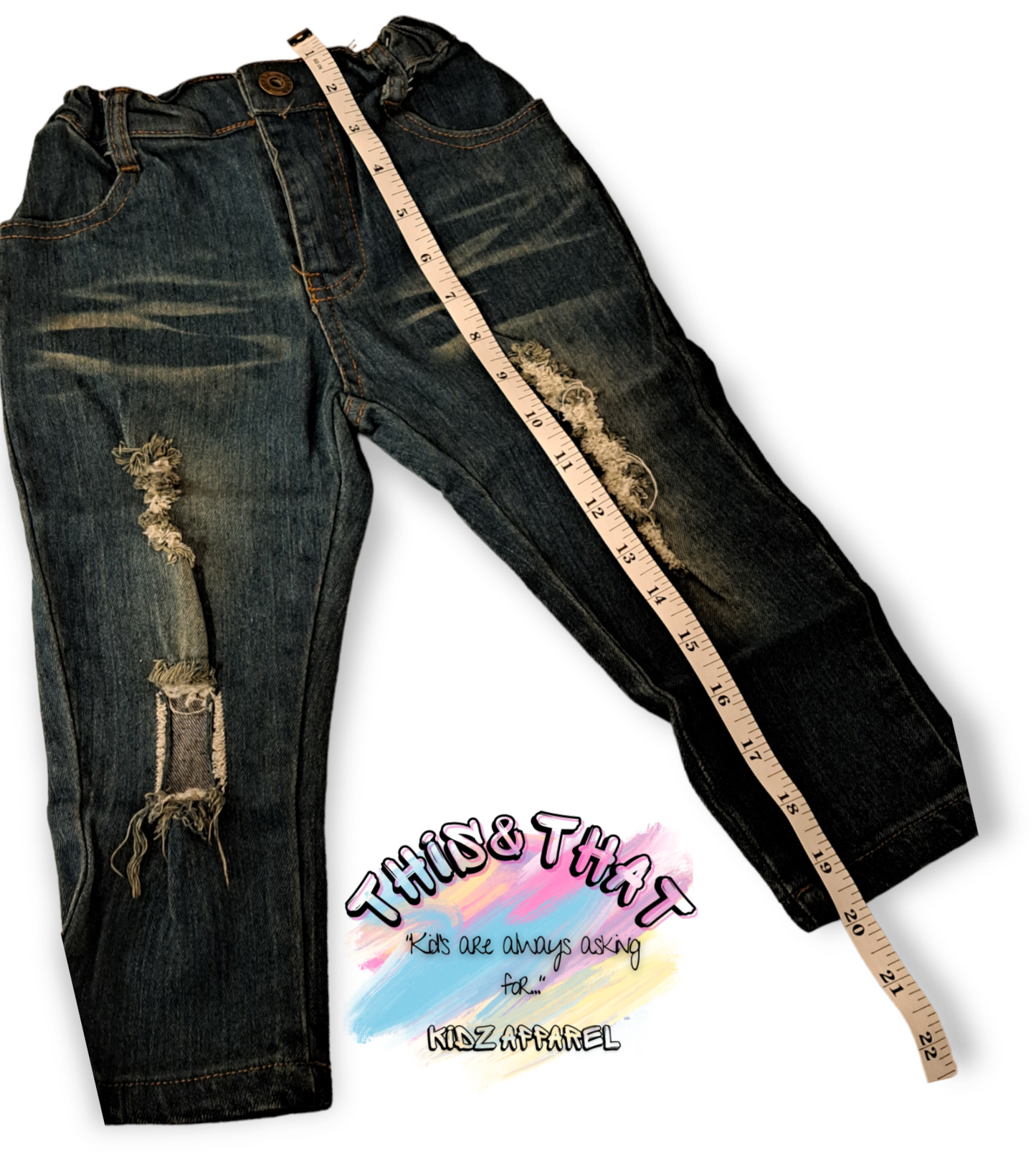 Pink Stars & Ripped Jeans